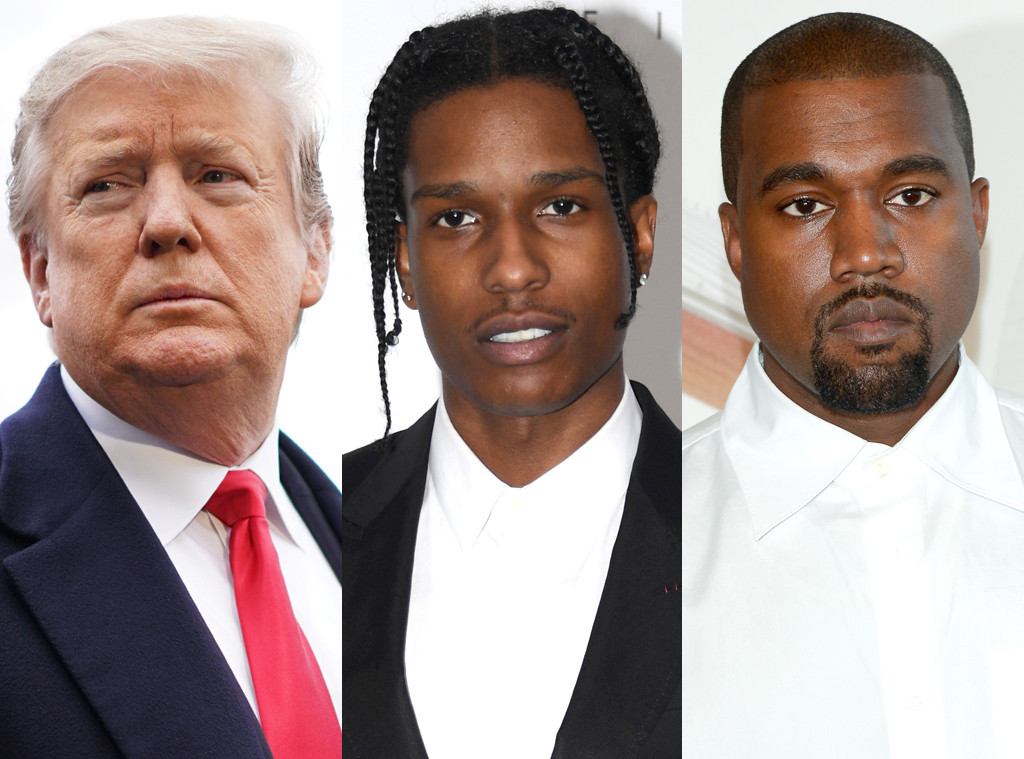 Donald Trump, ASAP Rocky, A$AP Rocky, Kanye West Donald Trump, ASAP Rocky, A$AP Rocky, Kanye West